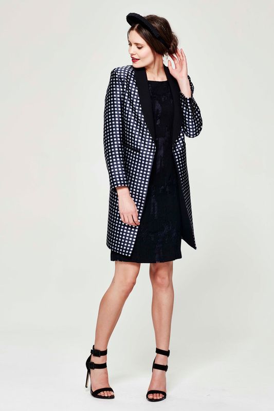 									SPELL CHECK 'LONGLINE NO SEE' COAT
								, 			RIP CORD 'DO YA INK I'M SEXY' DRESS
			