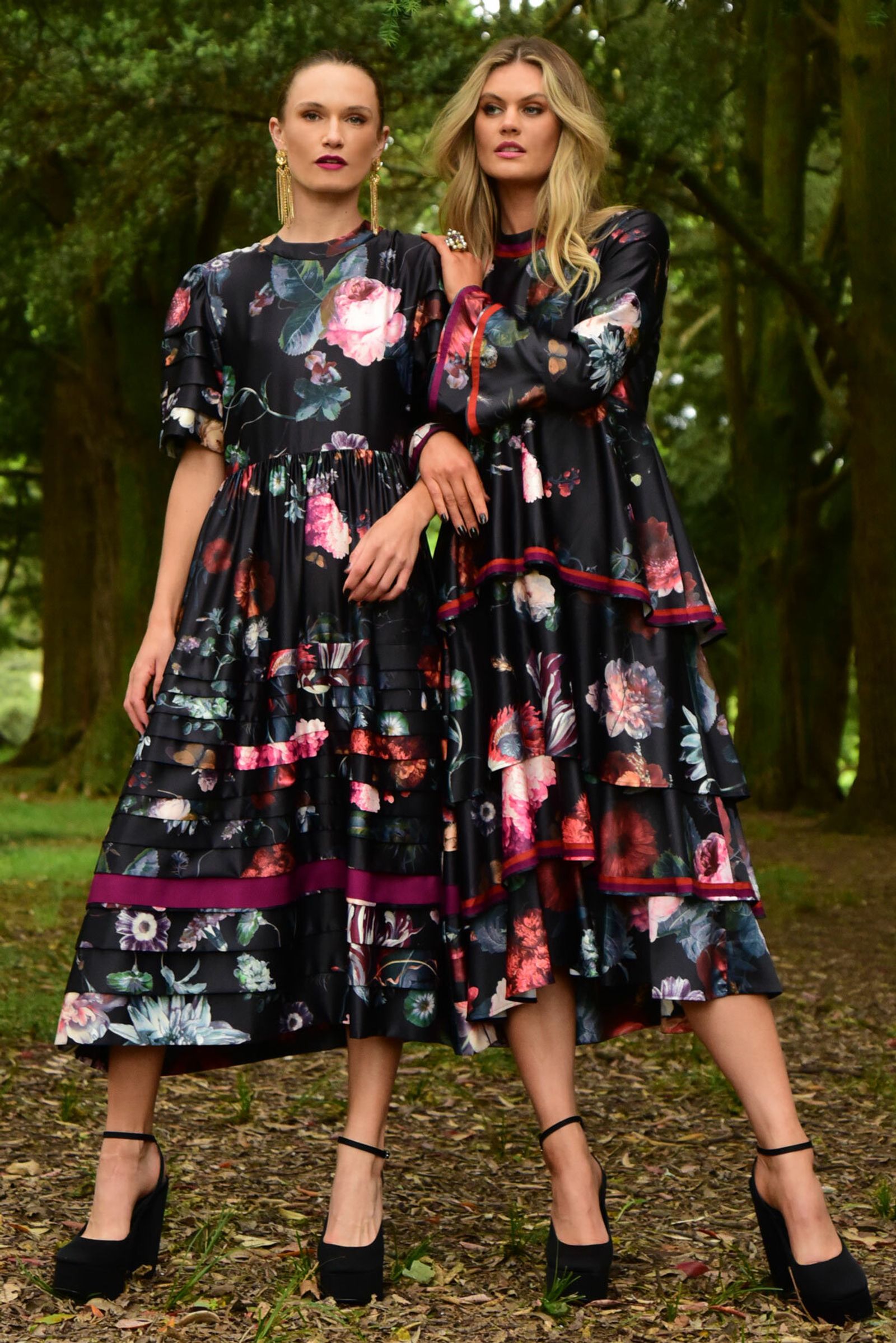 									FLOUNCE UP MY LIFE DRESS
								, 			PRESSED IN A FLURRY DRESS
			