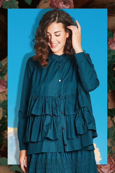 									FROM DUSK FRILL DAWN SHIRT
								, 			SCRUNCHIE BAR SKIRT
			