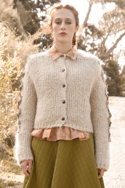 									WE'RE GOING LACES CARDIGAN
			