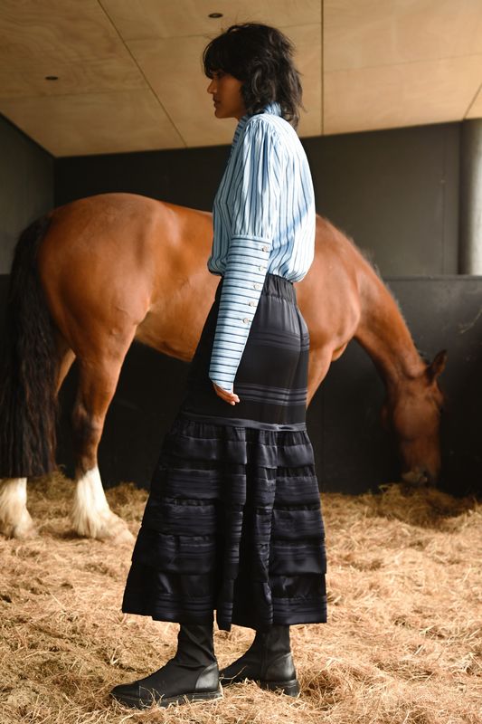 									LET THE PLEAT DROP SKIRT
								, 			ROMAN HOLIDAY SHIRT
			