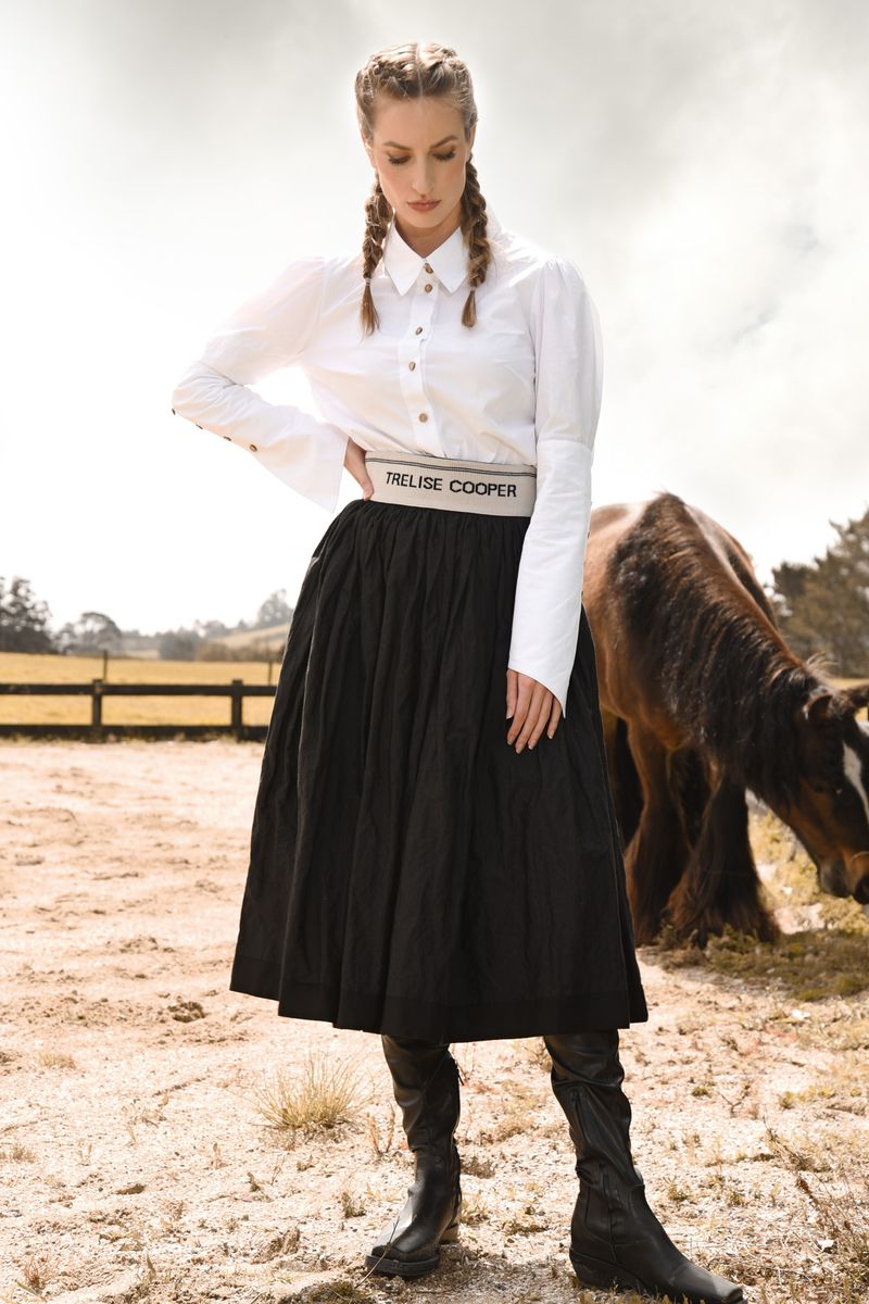 									RUSTLE AND READY SKIRT
			