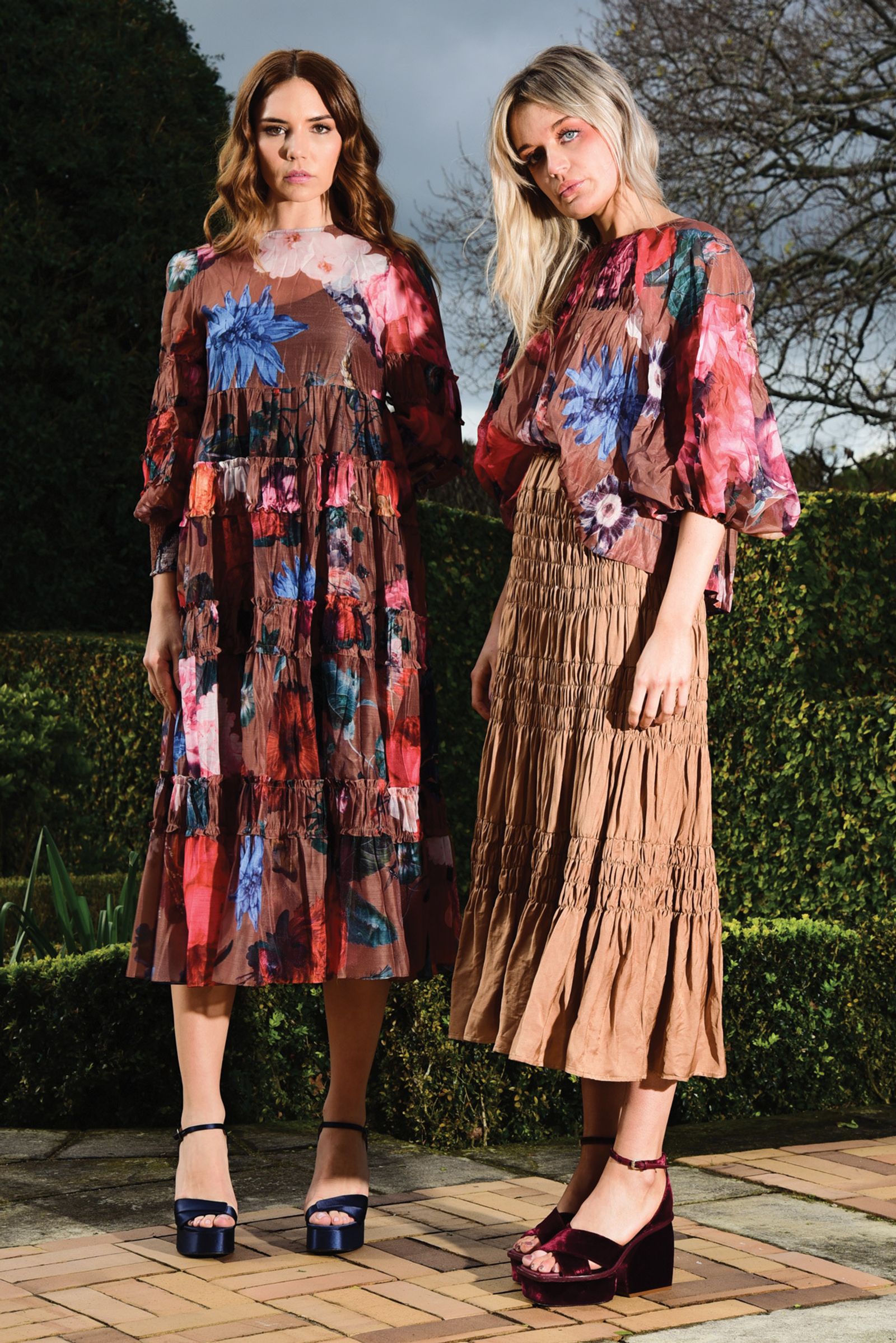 									NEITHER HERE NOR TIER DRESS
								, 			SMOCK STORIES TOP
								, 			SCRUNCHIE BAR SKIRT
			