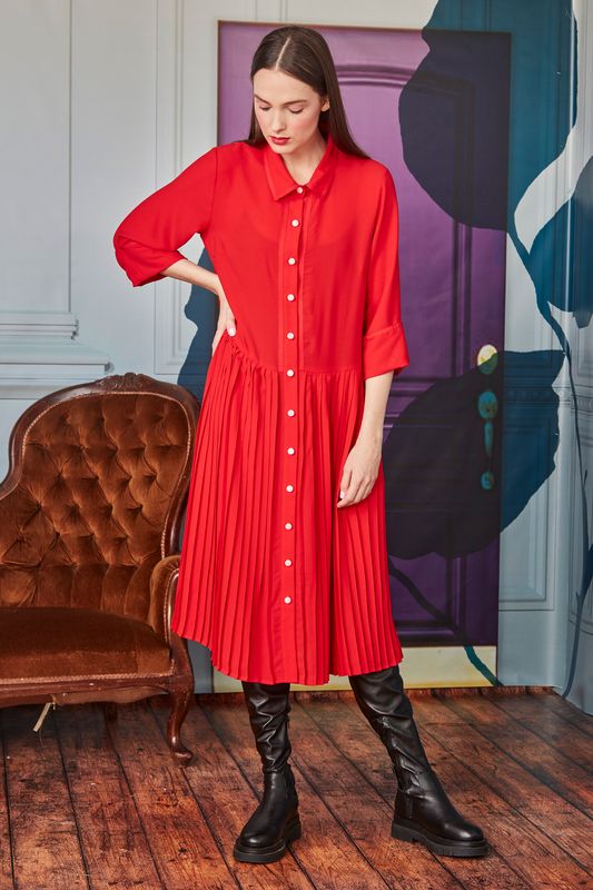 									PLEAT & THREE VEG DRESS
			