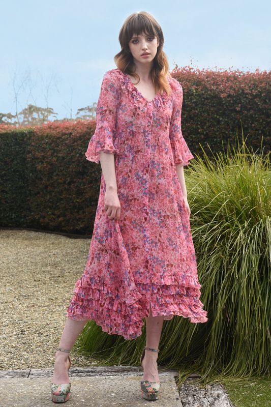 									OUT FRILL SUNRISE DRESS
			