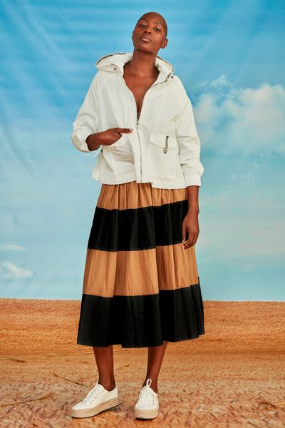 									ZIP RIGHT IN JACKET
								, 			STRIPE DREAM SKIRT
			