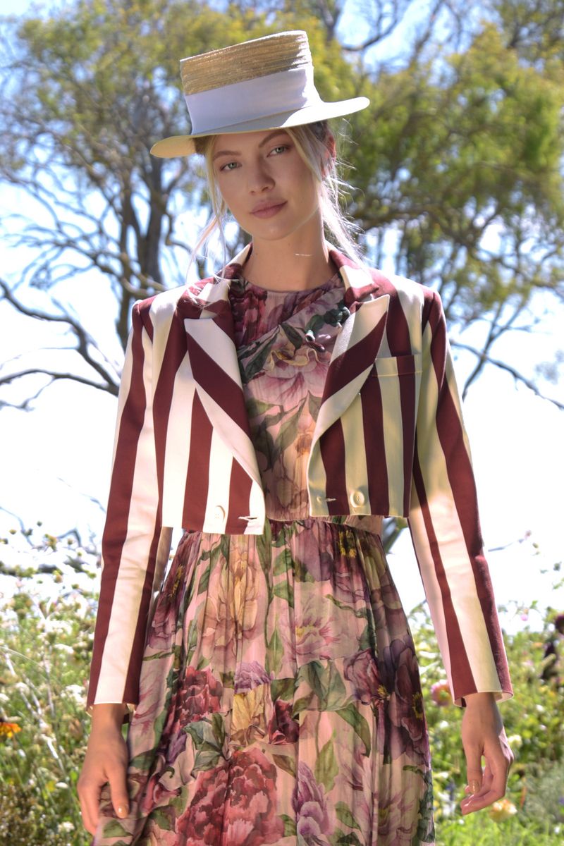 									STEP RIGHT UP JACKET
								, 			FALLING OVER YOU DRESS
			