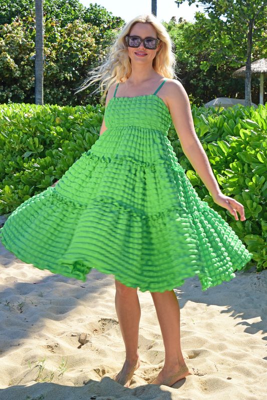 									SUMMER PUFFING DRESS
			