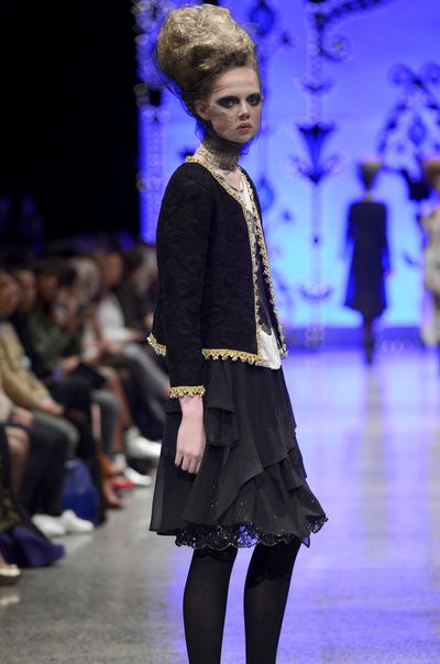 									BAKERLITE 'GOLDEN YEARS' JACKET
								, 			LADY MADONNA 'FACE THE MUSIC' TOP
			