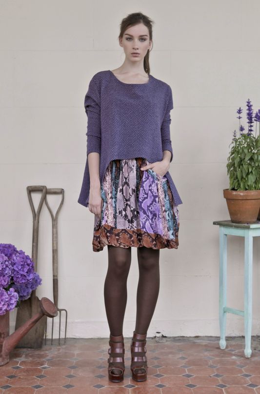 									Herring Aid 'High Rise' Top
								, 			Venom 'Grand Scales' Skir
			