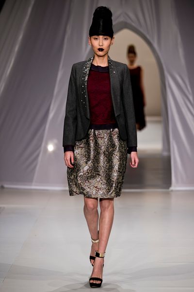 									Jacket - show piece
								, 			Armour 'Modern Love' top
								, 			Bardot 'Baroque Till Payday' skirt
			