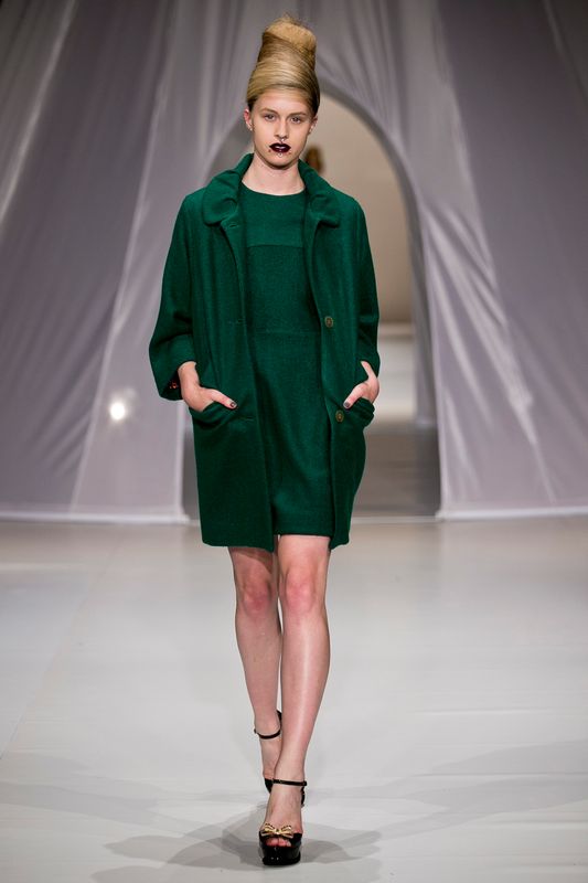 									Snuggly 'Stamp Your Mark' dress
								, 			Snuggly 'Casting Your Coat' coat
			