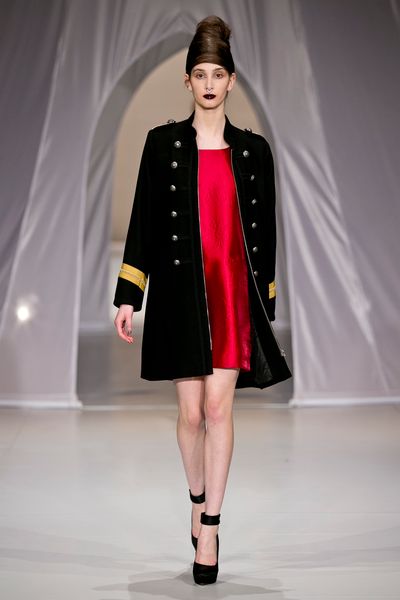 									Decoupage 'Singapore Swing' dress
								, 			Felt Up 'Come Spy With Me' coat
			