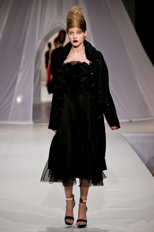 									Dress - show piece
								, 			Virginia Wolf 'Off The Cuff' coat
			