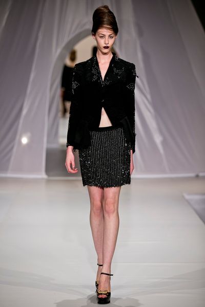									Belvedere 'Sleevie Wonder' jacket
								, 			Shooting Star 'Bead Me Astray' skirt
			