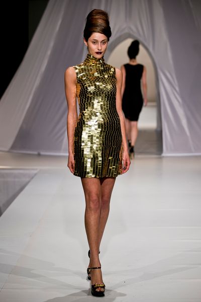 									Bullion 'Gold Shoulder' dress
			