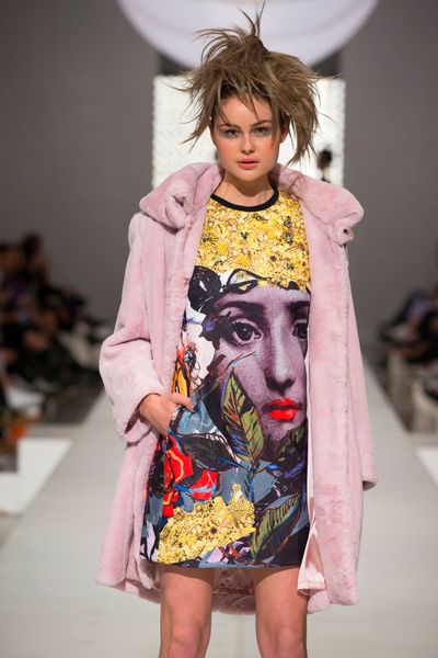 									SUNDAE FUNDAY 'POWER FLUFF GIRLS' COAT
								, 			FACE VALUE 'FACIAL EQUALITY' DRESS
			