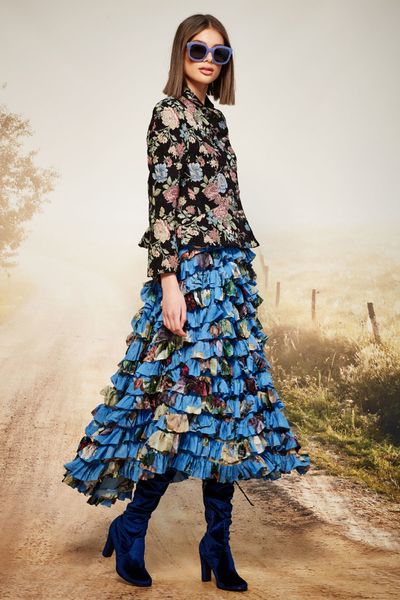 									DONNIE DARKO SUNGLASSES
								, 			TAPAS-TREE JACKET
								, 			FLORAL ROWS SKIRT
			