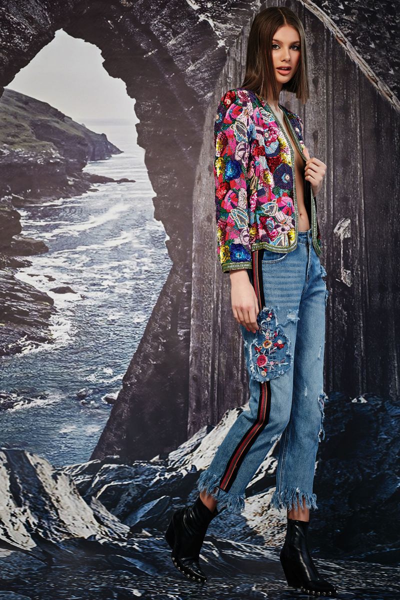 									TAKE ME PLACES JACKET
								, 			SISTER HOOD JEANS
			