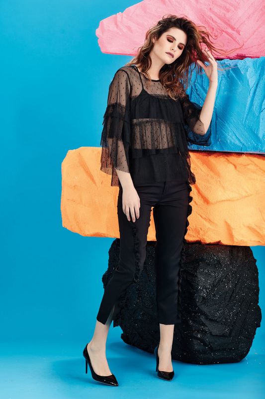 									GATHER ME UP TOP
								, 			RUFFLE ADDICTION PANT
			