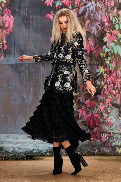 									SHINING ARMOUR JACKET
								, 			MESH ROWS SKIRT
			