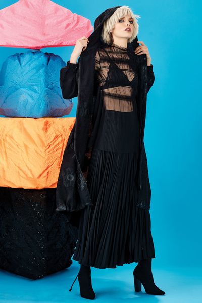 									WHOOPS A DAISY COAT
								, 			DEVIL IN THE MESH TOP
								, 			PLEAT HER LIKE A LADY SKIRT
			