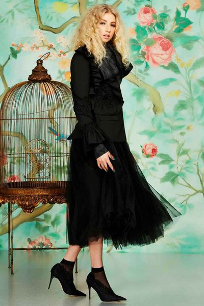 									DAVID BOWIE BLOUSE
								, 			POWER ON JACKET
								, 			YOURS TULLEY SKIRT
			