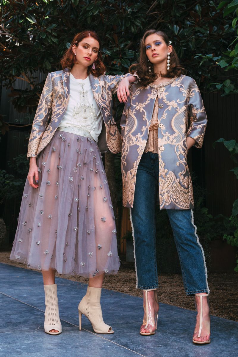 									TRES BIEN JACKET
								, 			TULLISE SKIRT
								, 			I WAS A QUEEN COAT
			