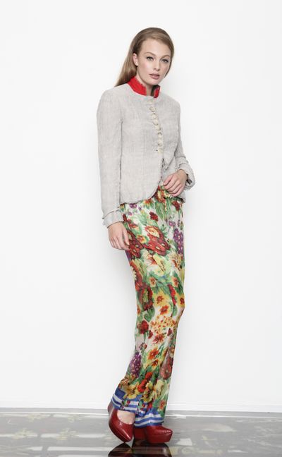 									Sugar Sack 'Red Alert' jacket
								, 			Bizzie Lizzie 'Garden Party' pant
			