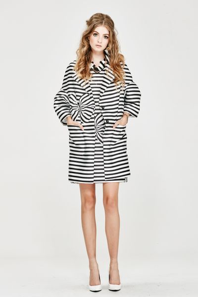 									'Stripe Dream' Coat
								, 			'Stripe Issue' Dress
			
