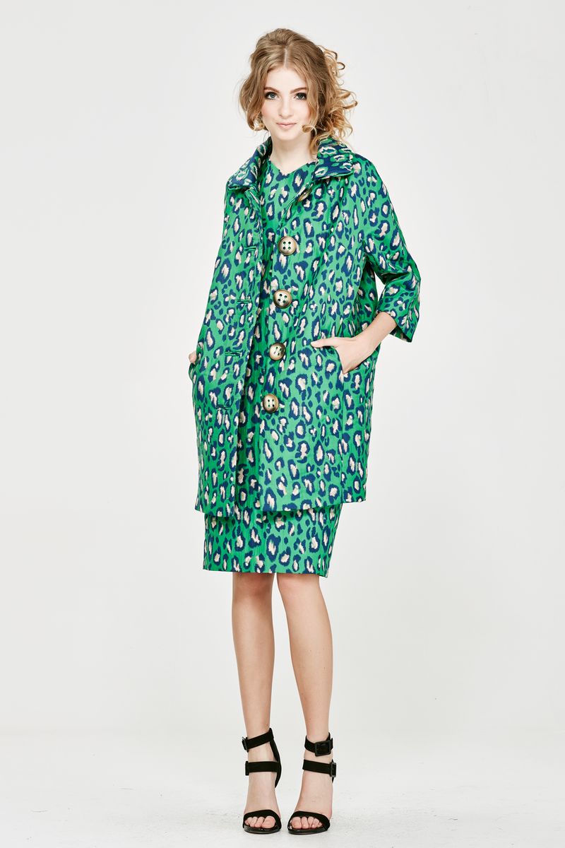 									'On The Double' Coat
								, 			'Hot Spots' Dress
			