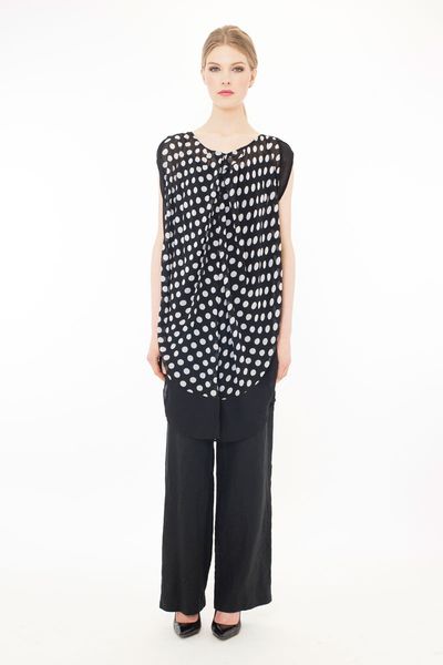 									Domino 'Beauty Spots' tunic
								, 			Nature's Best 'Pipe Dreams' pant
			