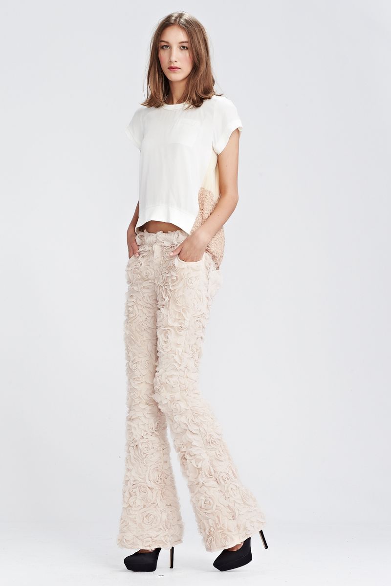 									CONDENSED SILK 'DON'T TOP BELIEVING' TOP
								, 			VERTIGO 'JEEPER'S CREEPERS' PANT
			