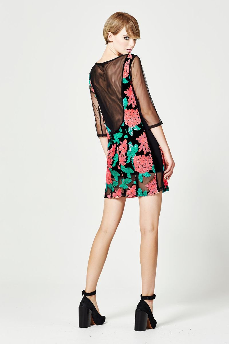 									NIGHT IN PARIS 'HIDE & SEQUIN' DRESS
			