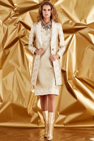 									COAT OF CONFIDENCE COAT
								, 			GLITTER IN GOLD DRESS
			