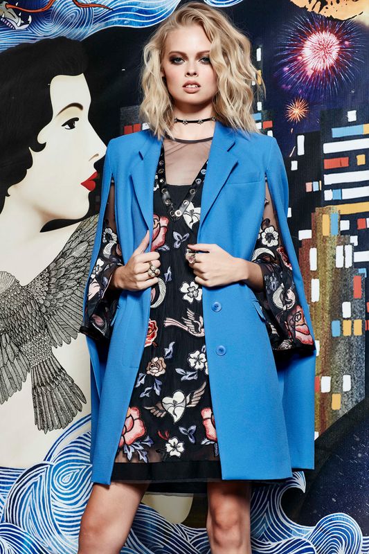 									STENCIL ME IN DRESS
								, 			CAPE-SHIFTER COAT
			