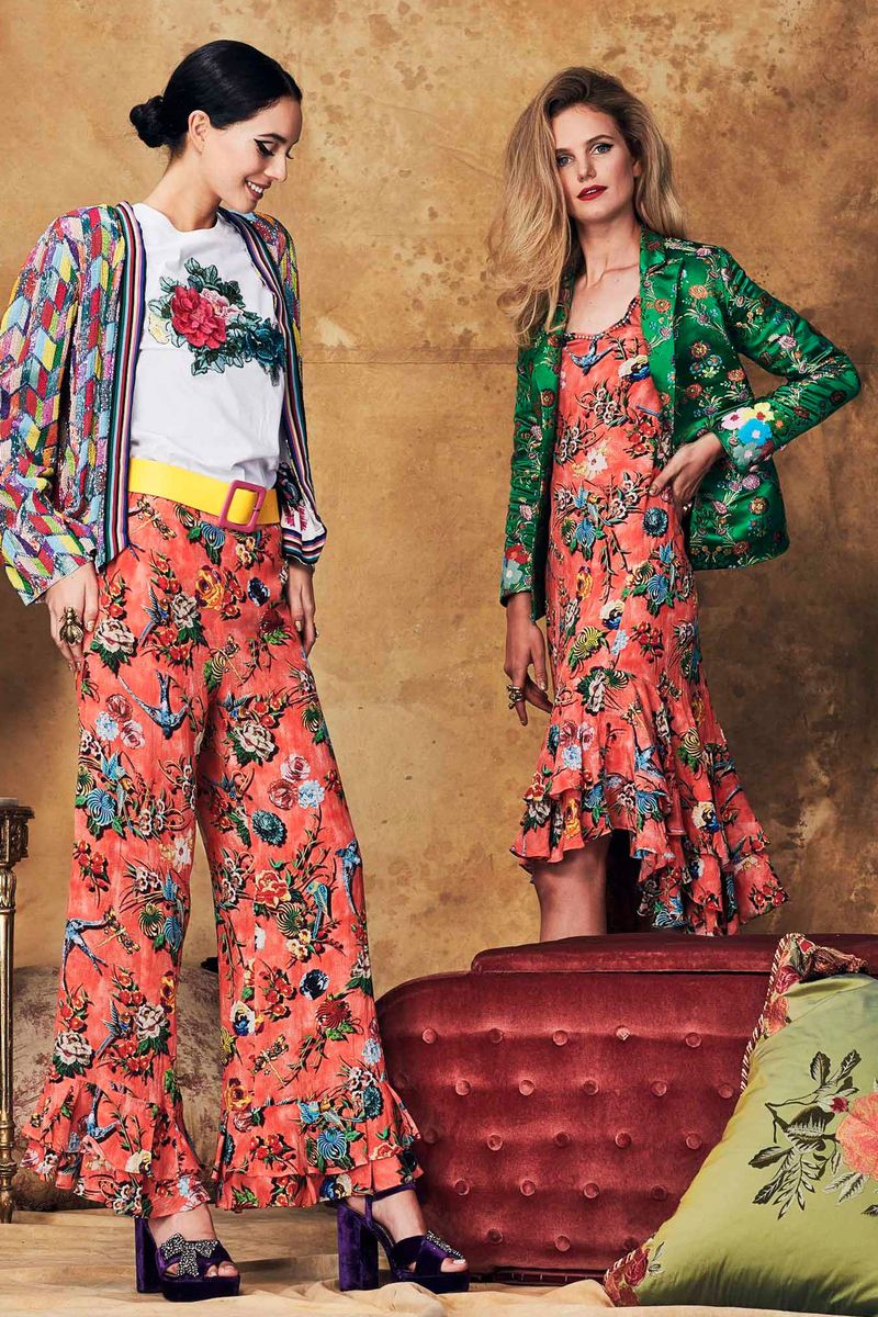 									TAKE ME PLACES JACKET
								, 			BLOOMING BEAUTIFUL T-SHIRT
								, 			FLOUNCE ABOUT PANT
								, 			GOLD SHOULDER JACKET
								, 			GET RICH OR TIE TRYING DRESS
			