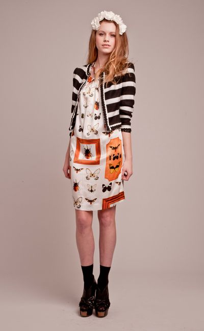 									Humbug 'Chain Of Events' jacket
								, 			Butterfly Collectors 'Bug Eyes' dress
			