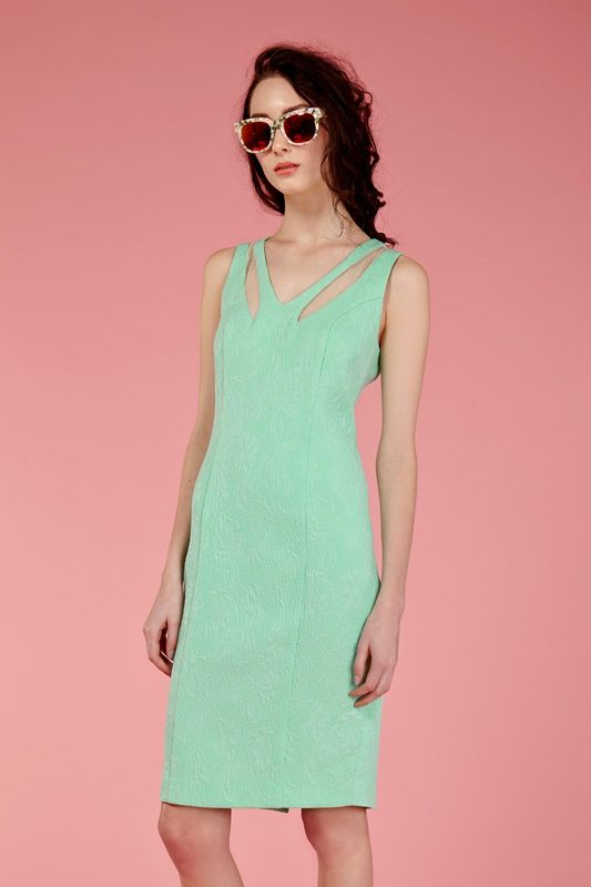 									PEPPERMINT TEA 'DANCING GREEN' DRESS
			