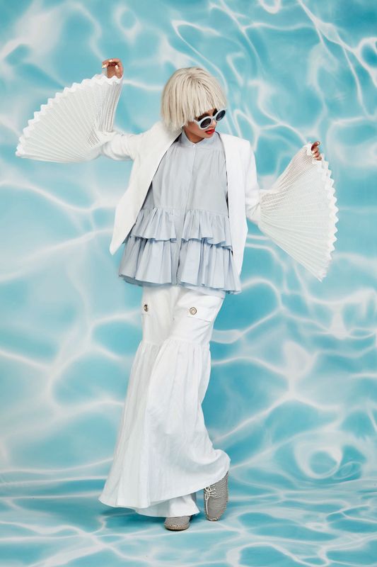 									ON POINT SUNGLASSES
								, 			FOR WHOM THE BELL SLEEVE TOLL JACKET
								, 			FRILLY-NILLY TOP
								, 			GOOD GIRLS GO TAB PANT
			