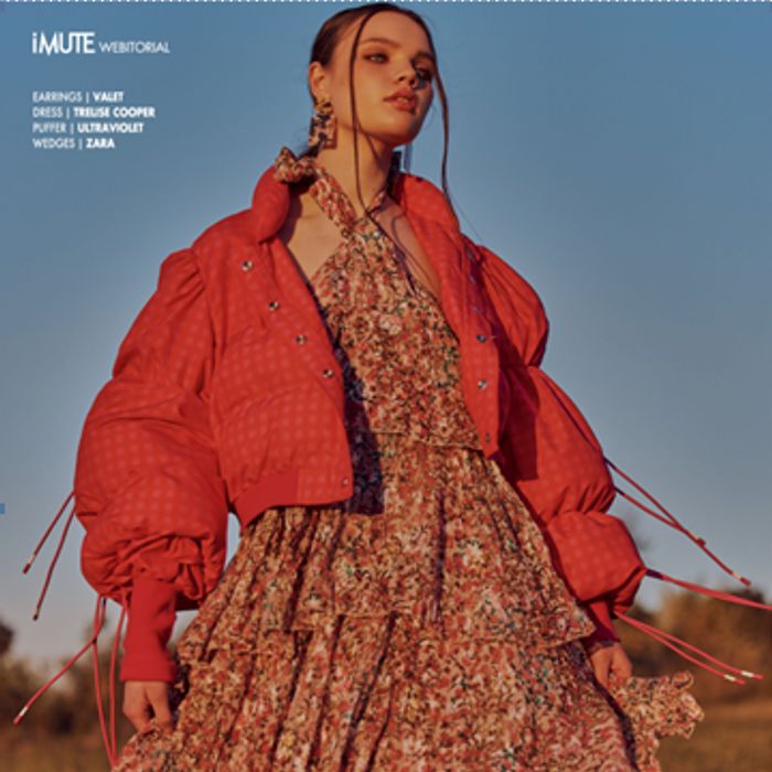 iMute Magazine — Nov 2020, COOP — TRAIL OF TIERS DRESS
