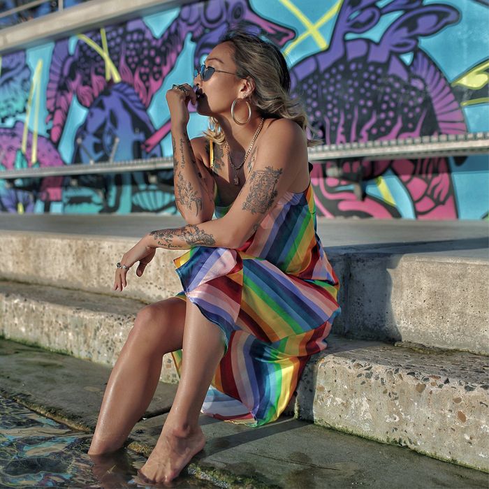 @helenchikx — Oct 2020, Cooper — SLIP OF THE TONGUE DRESS